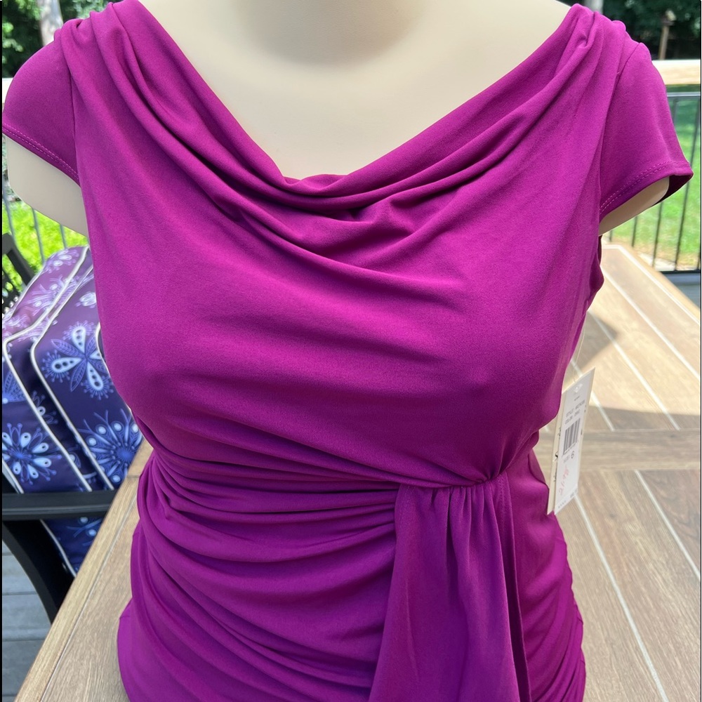 Vibrant Sangria Sleeveless Dress